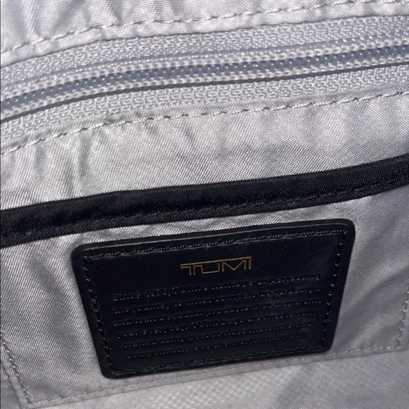 Tumi Madison Black Nylon Belt Bag with Gold Hardware Accents - Picture 10 of 16